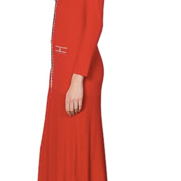 Sandro Knitted Tank Dress - Red - Picture 3 of 7